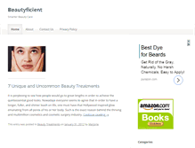 Tablet Screenshot of beautyficient.com